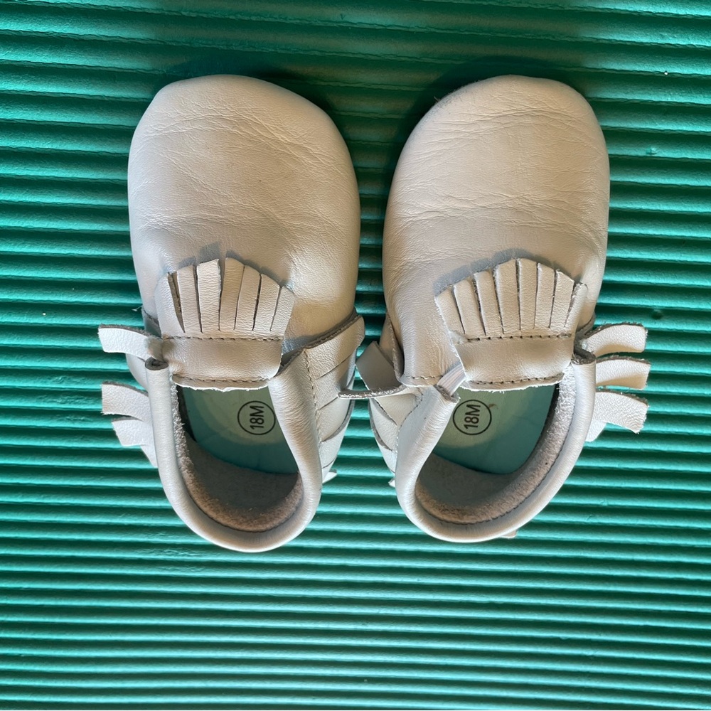 Zutanos crib shoes. Used, but like new.